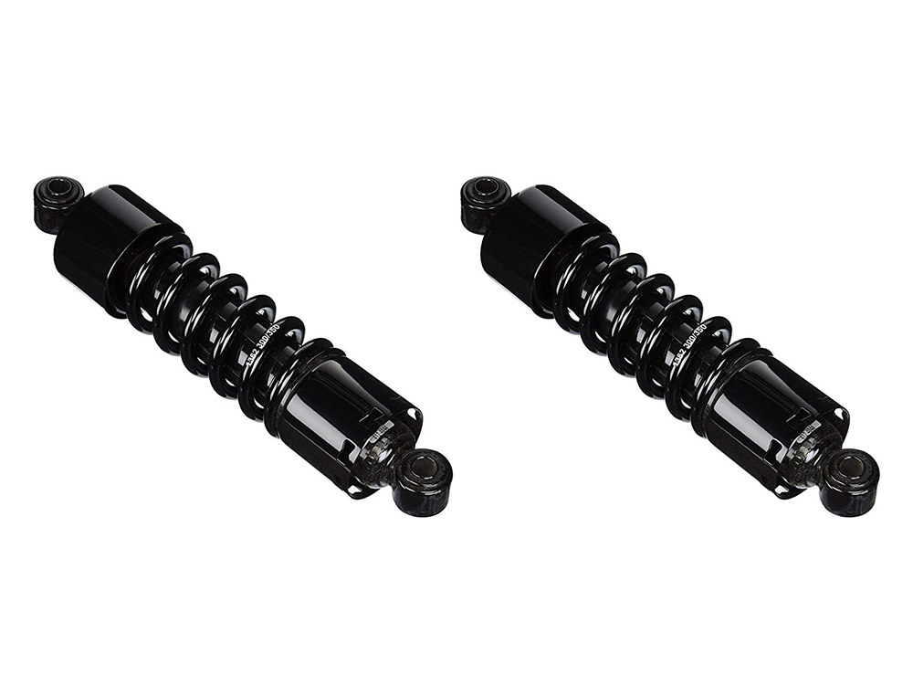 Progressive Suspension 412 Series, 12in. Heavy Duty Spring Rate Rear Shock Absorbers – Black. Fits Dyna 1991-2017.