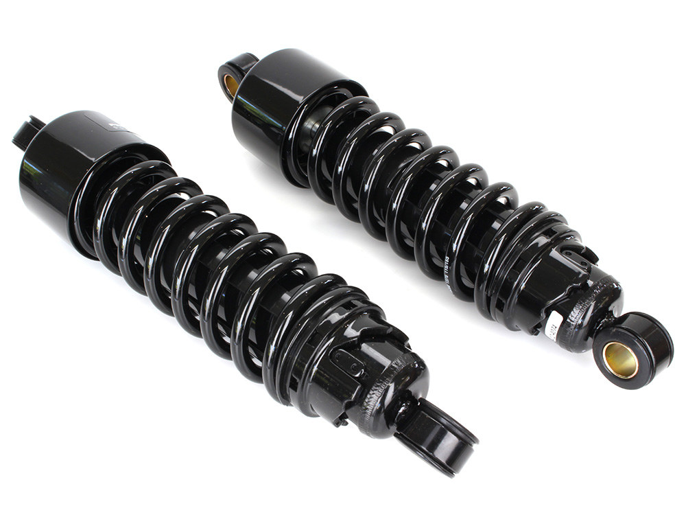 Progressive Suspension 412 Series, 11.5in. Standard Spring Rate Rear Shock Absorbers – Black. Fits Touring 2006up.