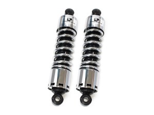 Progressive Suspension 412 Series, 12in. Rear Shock Absorbers – Chrome. Fits 4Spd Big Twin 1973-1986 Progressive Suspension 412 Series, 12in. Rear Shock Absorbers – Chrome. Fits 4Spd Big Twin 1973-1986