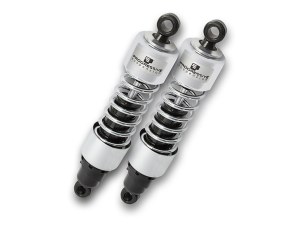 Progressive Suspension 412 Series, 11in. Rear Shock Absorbers – Chrome. Fits 4Spd Big Twin 1973-1986 Progressive Suspension 412 Series, 11in. Rear Shock Absorbers – Chrome. Fits 4Spd Big Twin 1973-1986