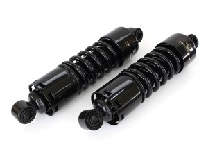 Progressive Suspension 412 Series, 11in.  Standard Spring Rate Rear Shock Absorbers – Black. Fits Dyna 1991-2017. Progressive Suspension 412 Series, 11in.  Standard Spring Rate Rear Shock Absorbers – Black. Fits Dyna 1991-2017.