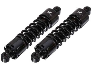 Progressive Suspension 412 Series, 12.6in. Standard Spring Rate Rear Shock Absorbers – Black. Fits Dyna 1991-2017. Progressive Suspension 412 Series, 12.6in. Standard Spring Rate Rear Shock Absorbers – Black. Fits Dyna 1991-2017.