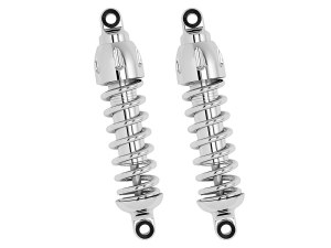 Progressive Suspension 430 Series, 11in. Standard Spring Rate Rear Shock Absorbers – Chrome. Fits Dyna 1991-2017. Progressive Suspension 430 Series, 11in. Standard Spring Rate Rear Shock Absorbers – Chrome. Fits Dyna 1991-2017.