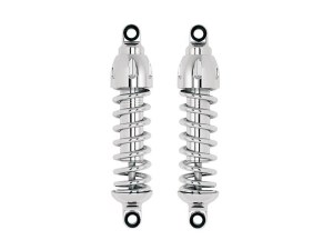Progressive Suspension 430 Series, 13in. Heavy Duty Spring Rate Rear Shock Absorbers – Chrome. Fits Street 2015-2020 Progressive Suspension 430 Series, 13in. Heavy Duty Spring Rate Rear Shock Absorbers – Chrome. Fits Street 2015-2020