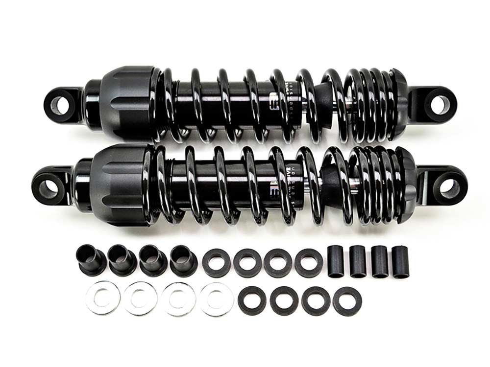 Progressive Suspension 444 Series, 12in. Standard Spring Rate Rear Shock Absorbers – Black. Fits Touring 2006up.
