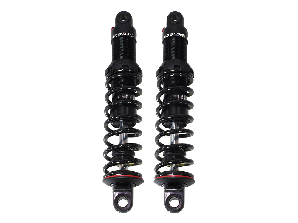 Progressive Suspension 490 Series, 13in. Rear Shock Absorbers – Black. Fits Touring 1980up.