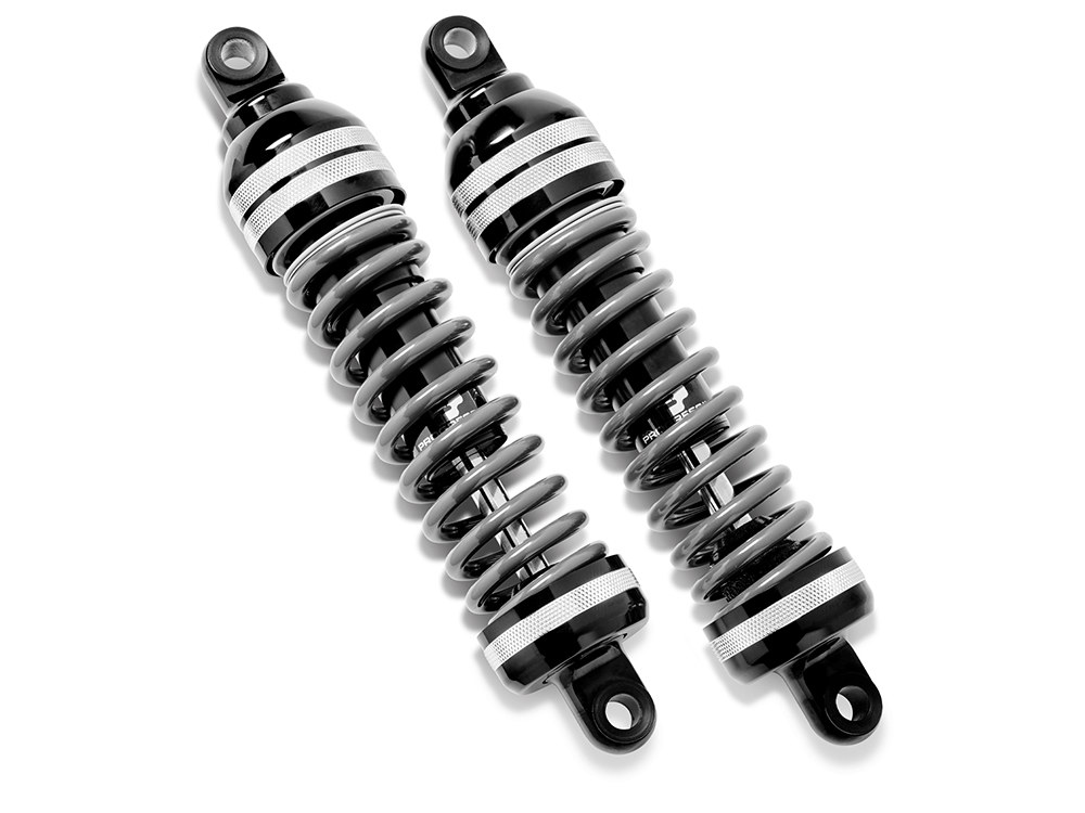 Progressive Suspension 944 Ultra Low Series, 12.5in. Heavy Duty Spring Rate Rear Shock Absorbers – Black. Fits Touring 1980up.