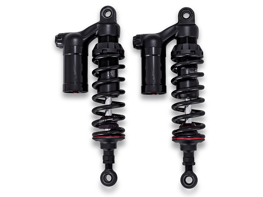 Progressive Suspension 990 Sport Series, 13.5in. Rear Shock Absorbers – Black. Fits Dyna 1991-2017.