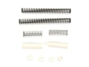 Progressive Suspension Front Fork Spring Lowering Kit. Fits Softail 1984-2017, Dyna Wide Glide 1993-2005 & Touring 1980-2013. Progressive Suspension Front Fork Spring Lowering Kit. Fits Softail 1984-2017, Dyna Wide Glide 1993-2005 & Touring 1980-2013.