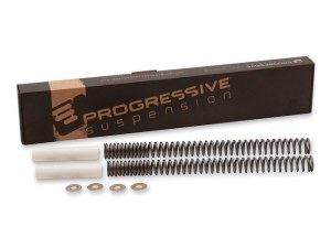 Progressive Suspension Standard Duty 39mm Fork Spring Kit. Fits Sportster 1992-2003 & Dyna 1995-2005. Progressive Suspension Standard Duty 39mm Fork Spring Kit. Fits Sportster 1992-2003 & Dyna 1995-2005.