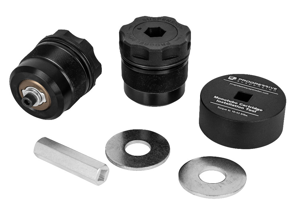 Progressive Suspension Preload Adjusters – Black. Fits Dyna 2006-2017, Touring 2014up and Softail 2018up.