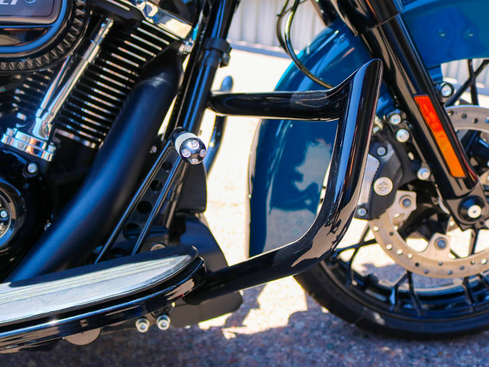 Bagger Nation Front Mini Monkey Crashbar – Gloss Black. Fits Touring 2009up.