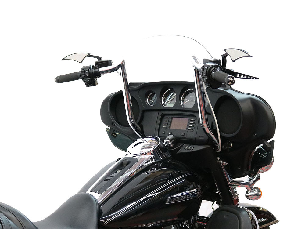 Bagger Nation 14in. x 1-1/4in. Bagger Monkey Handlebar – Black. Fits Ultra Models 1996-2024 and Street Glide 1996-2023