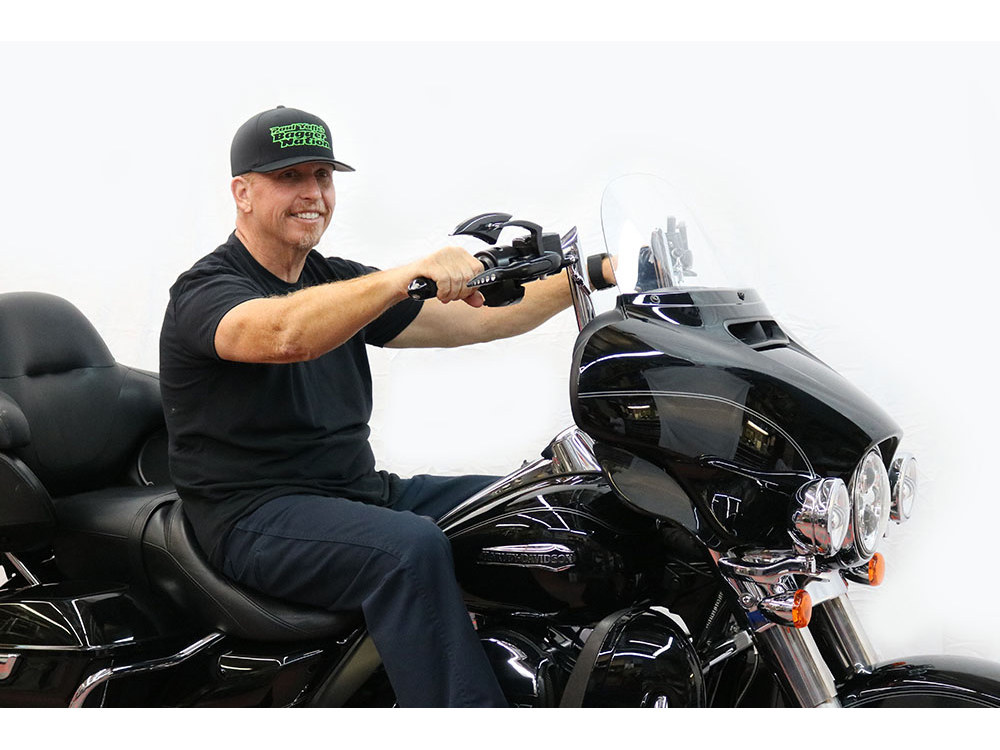 Bagger Nation 14in. x 1-1/4in. Bagger Monkey Handlebar – Chrome. Fits Ultra Models 1996-2024 and Street Glide 1996-2023