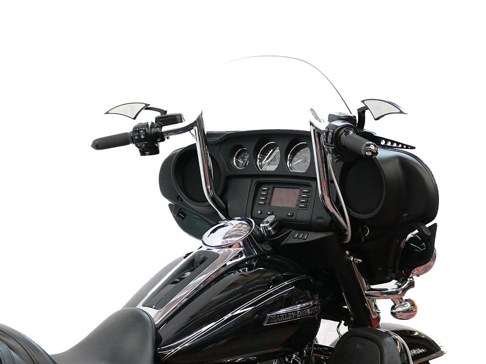 Bagger Nation 12in. x 1-1/4in. Bagger Monkey Handlebar – Chrome. Fits Ultra Models 1996-2024 and Street Glide 1996-2023