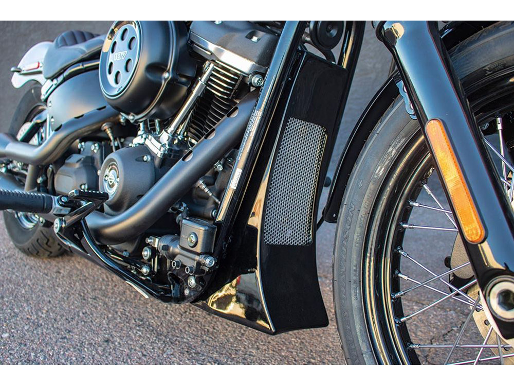 Bagger Nation Swoop Chin Spoiler – Fiberglass. Fits Softail 2018up.