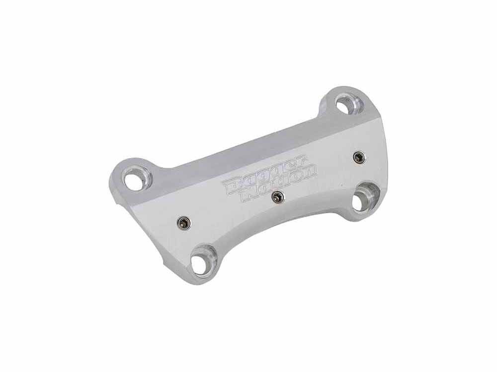 Bagger Nation 1 Piece No-Slip Super Handlebar Top Clamp. Fits Touring 1979-2007 & OEM for Touring 2008up.