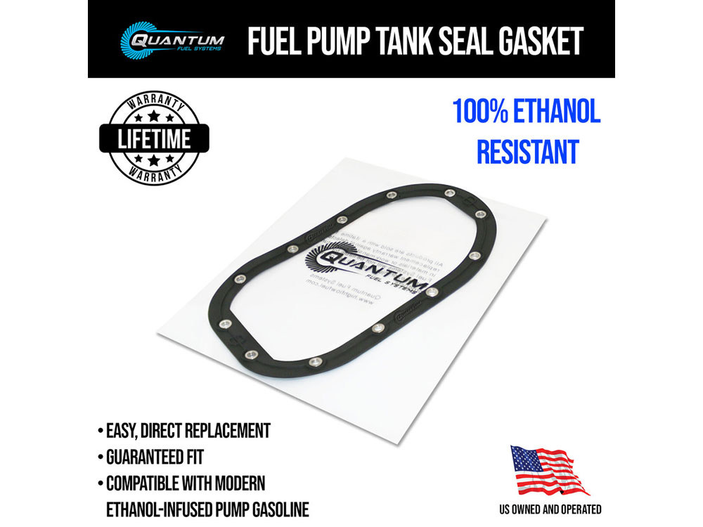 Quantum Fuel Systems Fuel Pump to Tank Seal. Fits Dyna Street Bob 2007-2017, Low Rider 2004-2017, Low Rider S 2016-2017, Switchback 2012-2016 & Wide Glide 2010-2017