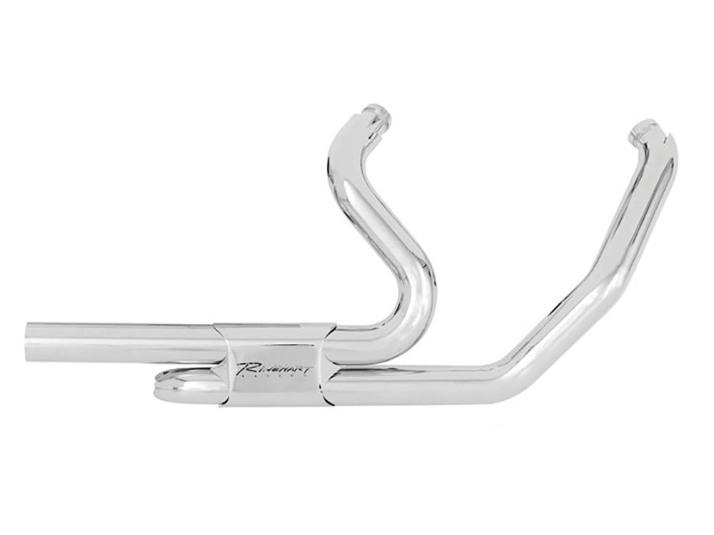 RINEHART EXHAUST Right Side Tuck & Under Headers – Chrome. Fits Touring 2009-2016.