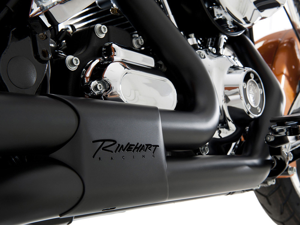 RINEHART EXHAUST Right Side Tuck & Under Headers – Black. Fits Touring 2017up.