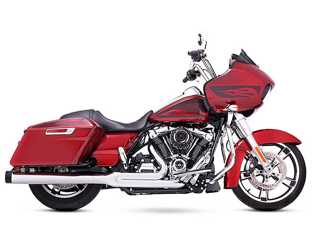 Exhaust; FLH%2717up 2:1 Chr w/Blk
