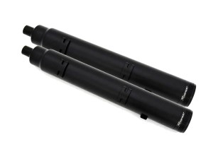 RINEHART EXHAUST 4.5in. DBX45 Slip-On Mufflers – Black with Black End Caps. Fits Indian Big Twin 2014up with Hard Saddle Bags. RINEHART EXHAUST 4.5in. DBX45 Slip-On Mufflers – Black with Black End Caps. Fits Indian Big Twin 2014up with Hard Saddle Bags.