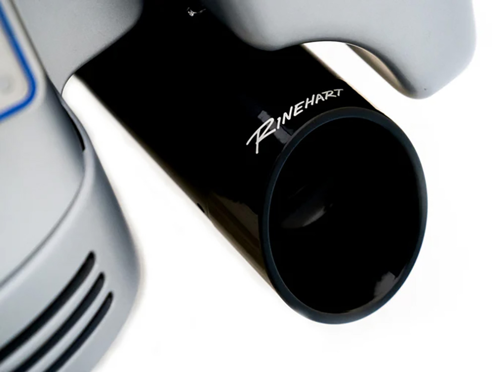 RINEHART EXHAUST Slash Cut End Caps – Black. Fits Rinehart 4.5in. Mufflers