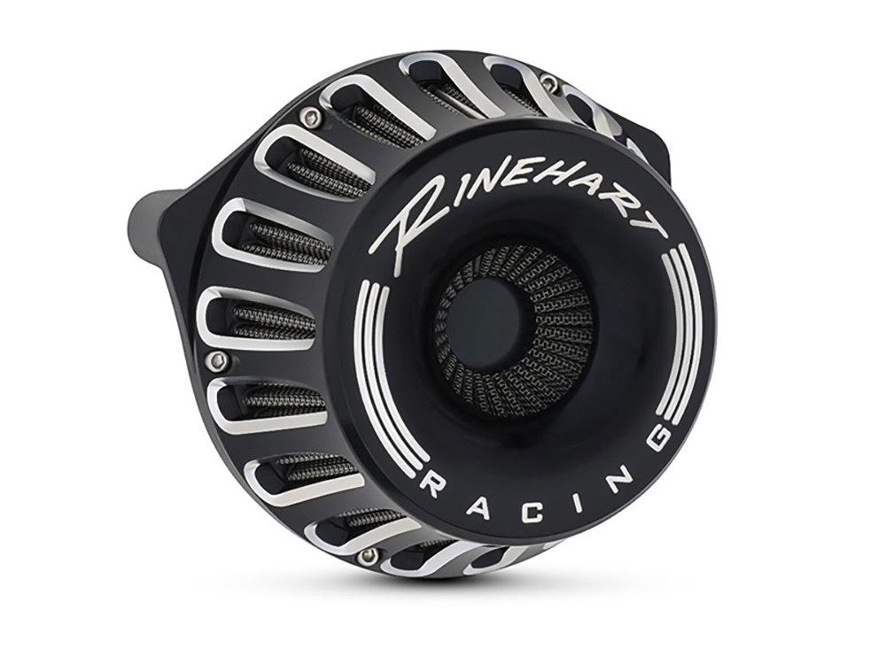 RINEHART EXHAUST Moto Air Cleaner Kit – Black. Fits Touring 2017-2024 & Softail 2018-2024