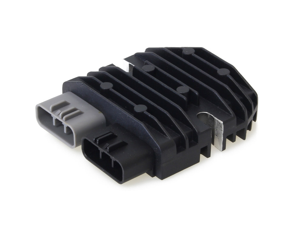 Ricks Motorsport Electrics Regulator – Black. Fits Indian Scout 2015up & FTR1200 2019-2024