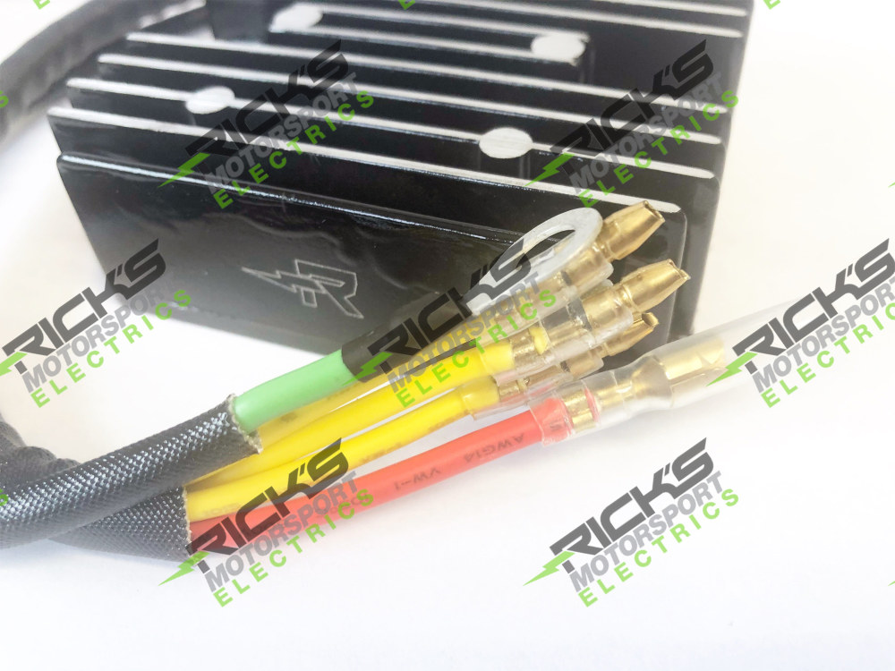 Ricks Motorsport Electrics Regulator – Black. Suzuki 250-1100cc 1977-1983.