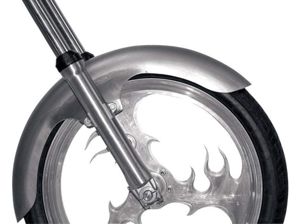 RWD V-Twin 5-1/2in. wide, Round Cut Long OCF Front Fender. Fits FL Softail 1986-2017 with 21in. Front Wheel.