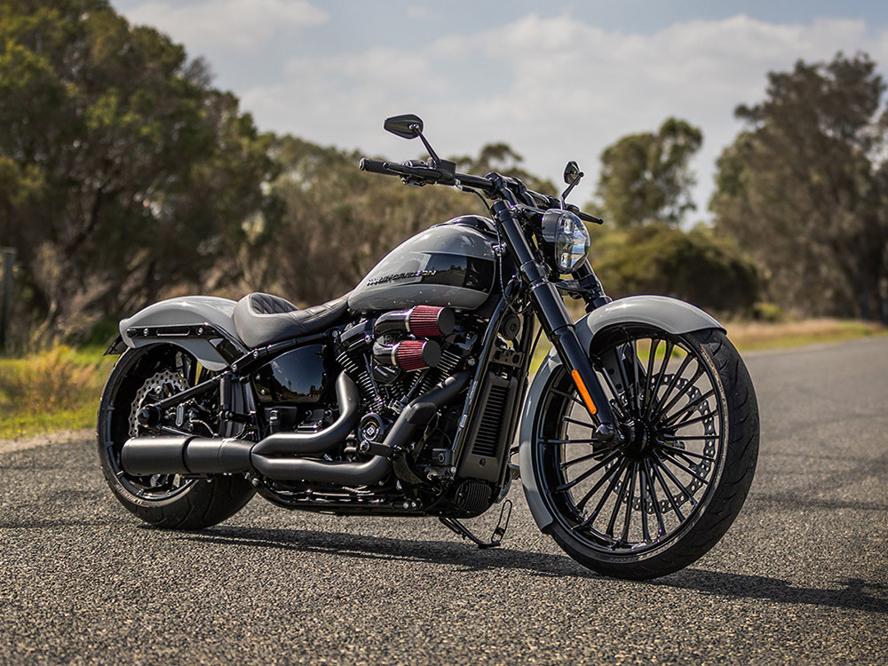 RWD V-Twin 6in. wide, Straight Cut LS-2 Front Fender. Fits Breakout 2013up with 23in. Front Wheel.
