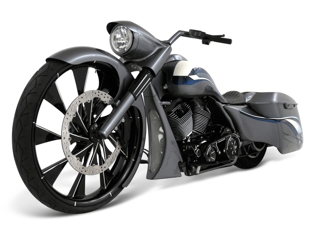 RWD V-Twin 6in. wide, Straight Cut LS-2 Front Fender. Fits Most Touring 2014-2024 with 30in. Front Wheel.