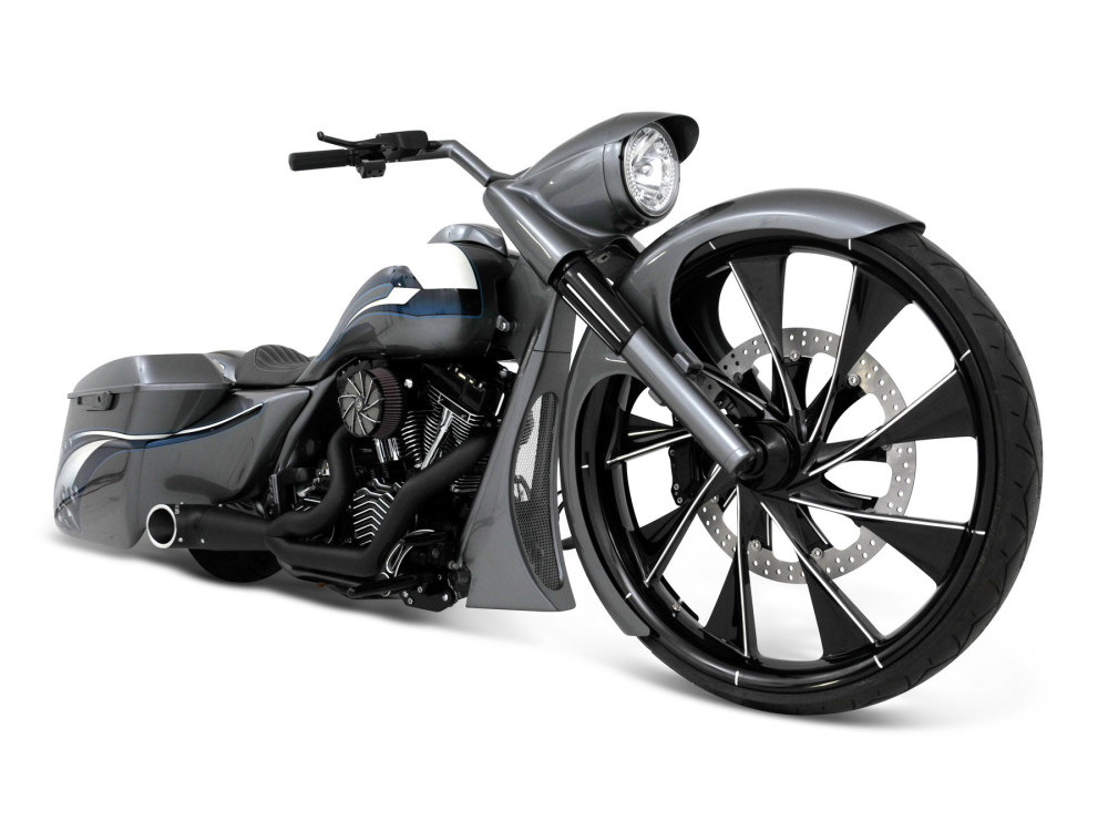 RWD V-Twin 6in. wide, Straight Cut LS-2 Front Fender. Fits Most Touring 2014-2024 with 30in. Front Wheel.