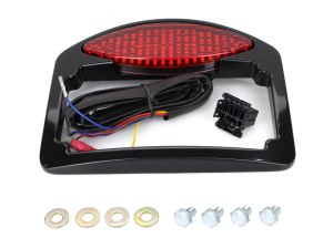 RWD V-Twin Cats Eye LED Taillight with Turn Signals & License Plate – Black. RWD V-Twin Cats Eye LED Taillight with Turn Signals & License Plate – Black.