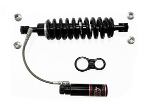 RWD V-Twin 13.5in. RS-2 Piggyback Rear Shock Absorbers with Standard Spring Rate – Black. Fits Softail 2018up. RWD V-Twin 13.5in. RS-2 Piggyback Rear Shock Absorbers with Standard Spring Rate – Black. Fits Softail 2018up.
