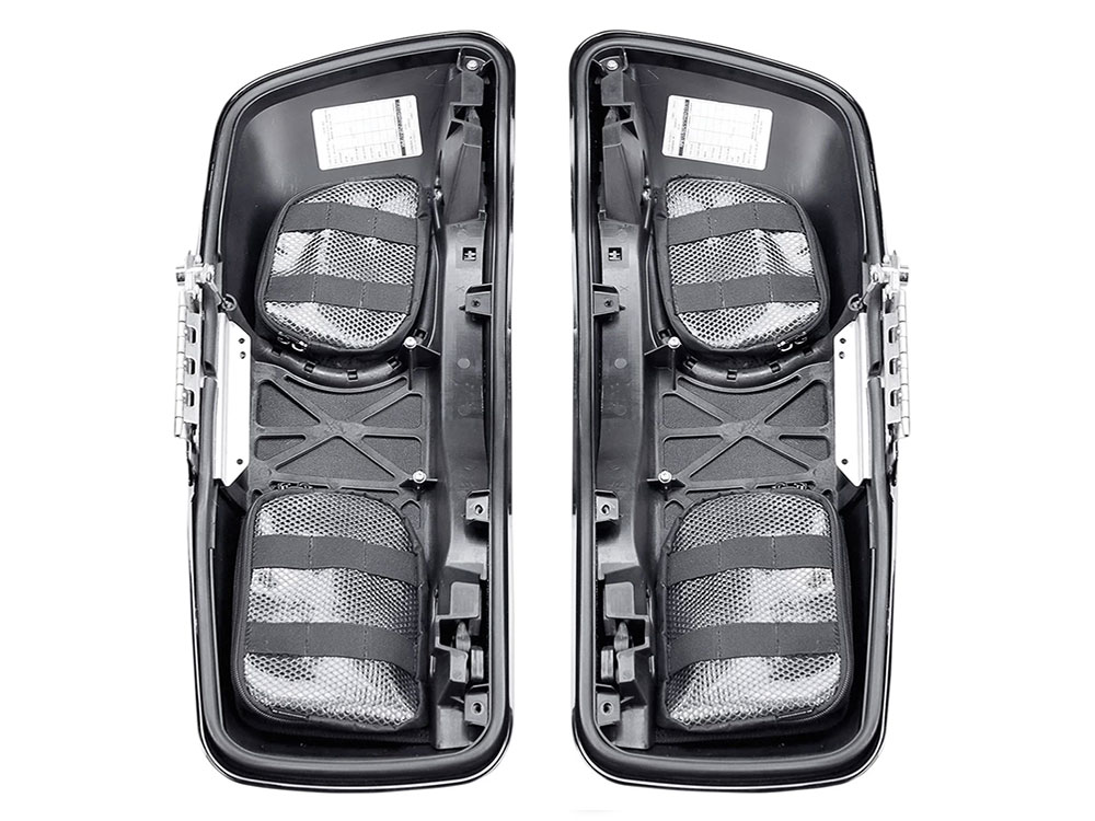SADDLEMEN SEATS Saddlebag Lid Organizer Set. Fits Touring 2014-23 with Hard Bags