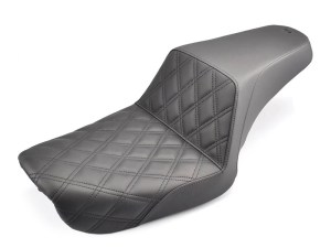 SADDLEMEN SEATS Step-Up LS Dual Seat with Black Double Diamond Lattice Stitch. Fits Dyna 2004-2005. SADDLEMEN SEATS Step-Up LS Dual Seat with Black Double Diamond Lattice Stitch. Fits Dyna 2004-2005.
