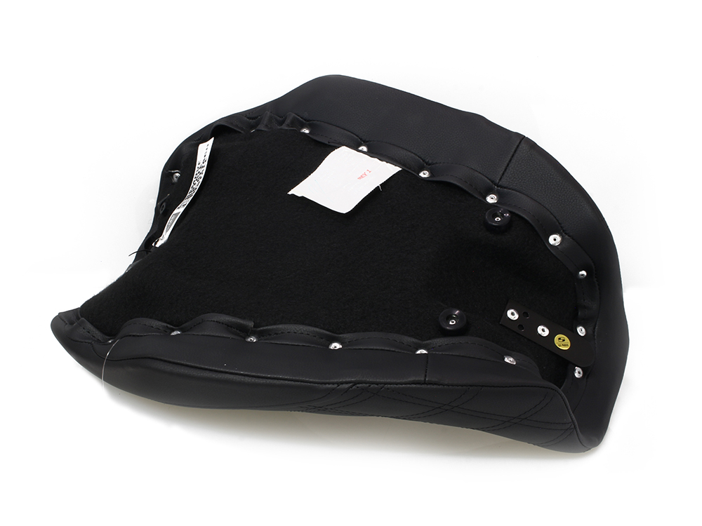 SADDLEMEN SEATS Renegade LS Solo Seat with Black Double Diamond Stitch. Fits Dyna 2006-2017.