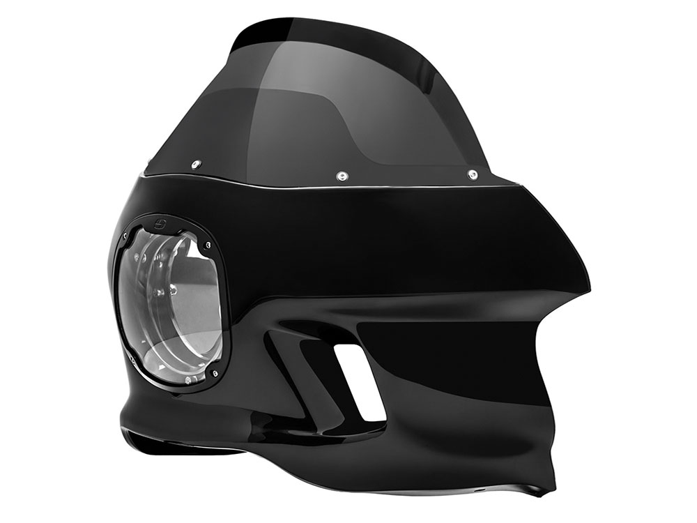SADDLEMEN SEATS S-RT Mini Fairing – Gloss Black. Fits Dyna 2006-2017