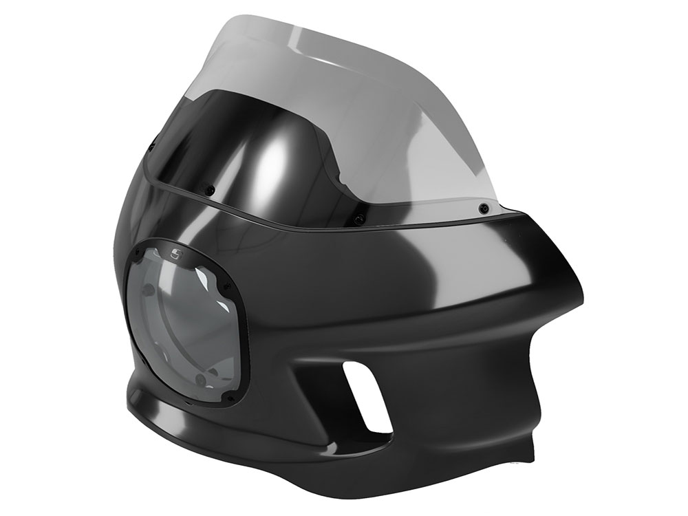 SADDLEMEN SEATS S-RT Mini Fairing – Gloss Black. Fits Sportster 2004-2021