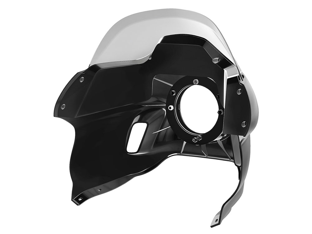 SADDLEMEN SEATS S-RT Mini Fairing – Gloss Black. Fits Sportster 2004-2021