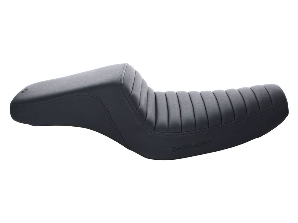 SADDLEMEN SEATS Step-Up Tuck & Roll Dual Seat. Fits Sportster 2004-2021 with 3.3 Gallon Fuel Tank.