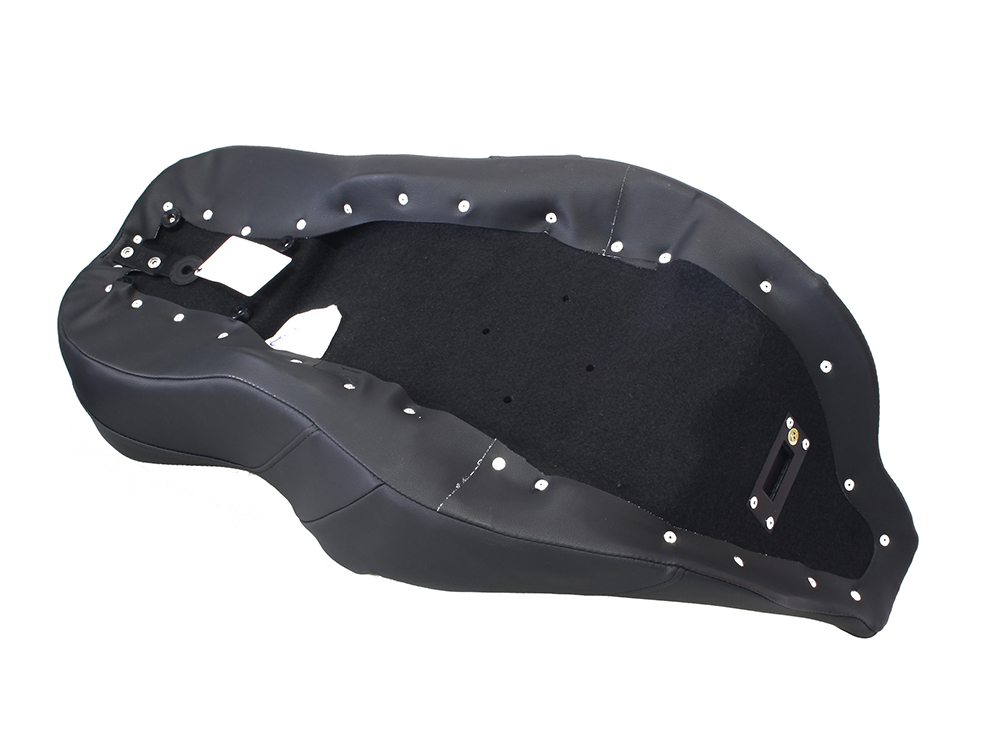 SADDLEMEN SEATS Roadsofa LS Dual Seat with Blue Double Diamond Lattice Stitch. Fits Most Touring 2008-2024