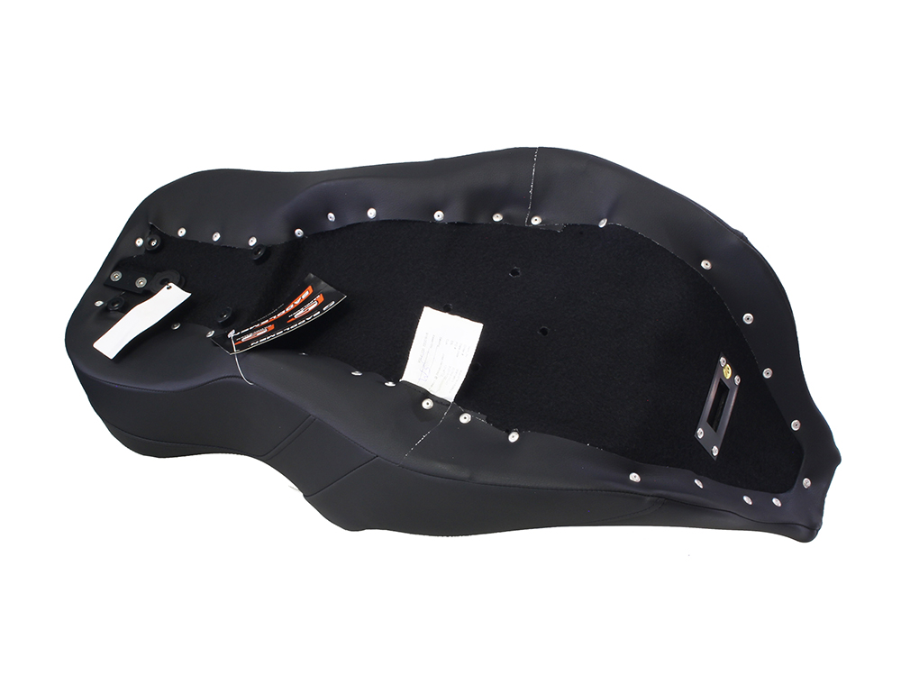 SADDLEMEN SEATS Roadsofa LS Dual Seat with Red Double Diamond Lattice Stitch. Fits Most Touring 2008-2024