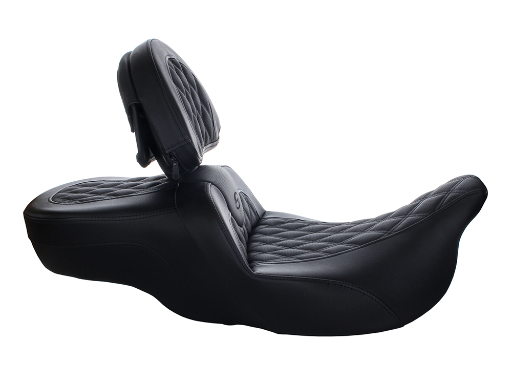 SADDLEMEN SEATS Extended Reach Roadsofa LS Dual Seat With Backrest. Fits Most Touring 2008-2024