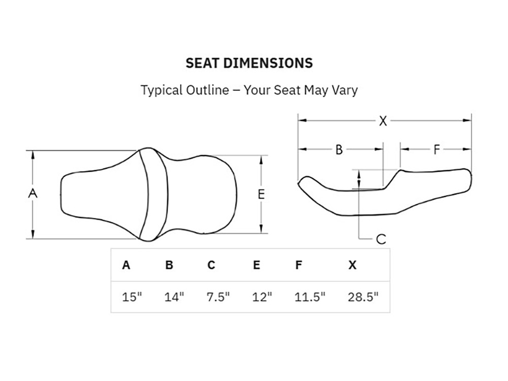 SADDLEMEN SEATS Roadsofa LS Dual Seat with Black Double Diamond Lattice Stitch. Fits Fat Boy 2018up & Breakout 2023up