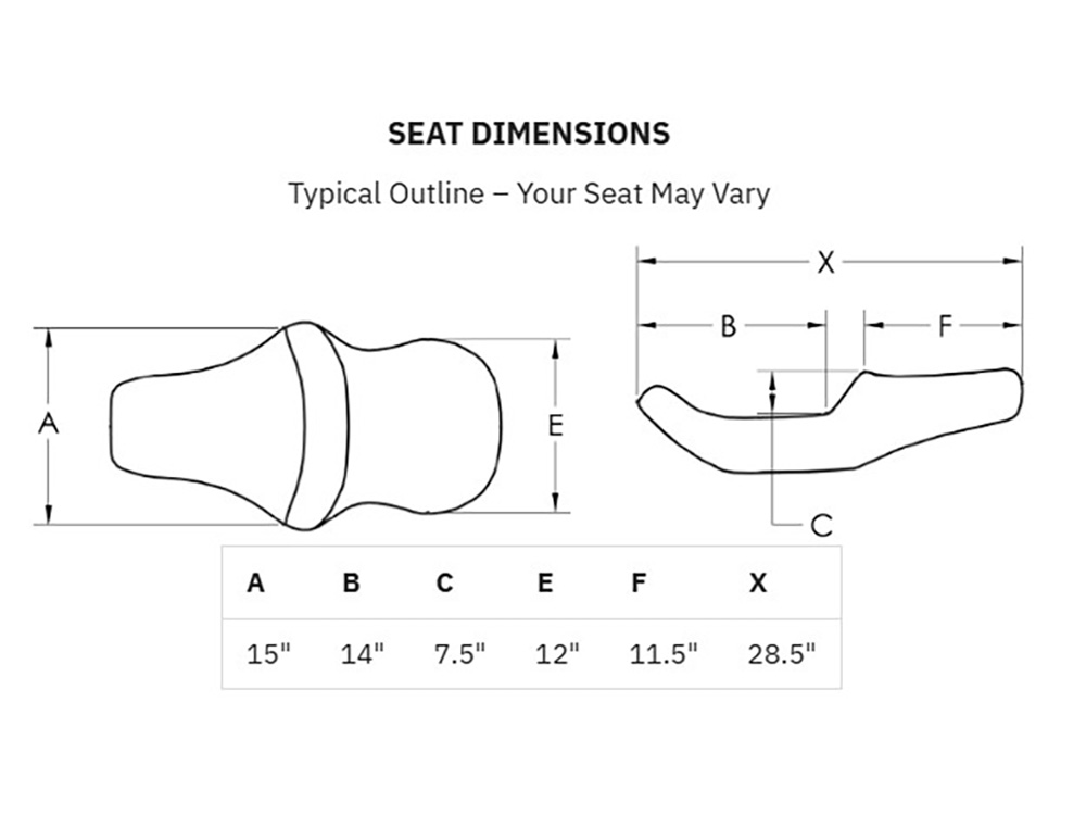 SADDLEMEN SEATS Roadsofa LS Dual Seat With Backrest & with Black Double Diamond Lattice Stitch. Fits Fat Boy 2018up & Breakout 2023up
