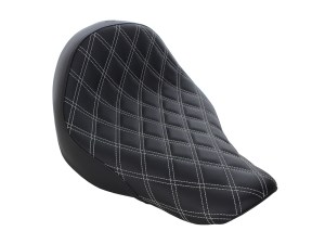 SADDLEMEN SEATS Renegade LS Solo Seat with Dark Grey Double Diamond Lattice Stitch. Fits Sport Glide & Low Rider 2018up, Low Rider S 2020up & Low Rider ST 2022up. SADDLEMEN SEATS Renegade LS Solo Seat with Dark Grey Double Diamond Lattice Stitch. Fits Sport Glide & Low Rider 2018up, Low Rider S 2020up & Low Rider ST 2022up.