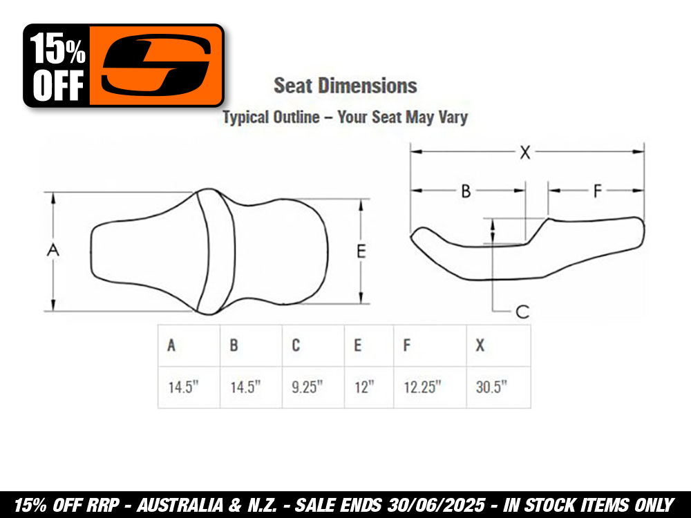Seat; FLSB, FXLR%2718up & FXLRS%2720up
